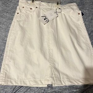 Zara white skirt